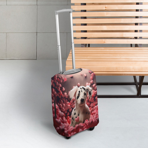 Чехол для чемодана 3D Влюбленный далматинец , цвет 3D печать - фото 3