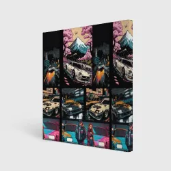 Холст квадратный Japanese jdm art