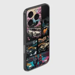 Чехол для iPhone 16 Pro силиконовый с защитой камеры Japanese jdm art - фото 2