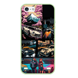 Чехол для iPhone 5/5S матовый Japanese jdm art