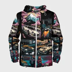 Мужская ветровка 3D Japanese jdm art