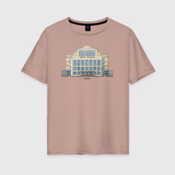 Женская футболка хлопок Oversize Дворец культуры