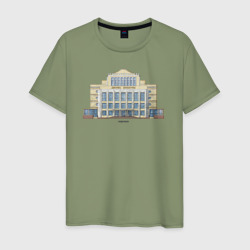 Дворец культуры – Мужская футболка хлопок с принтом купить со скидкой в -20%