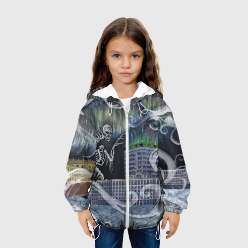 Детская куртка 3D Черная пурга, цвет белый - фото 4