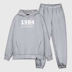 Мужской костюм oversize хлопок 1984 с белой звездой