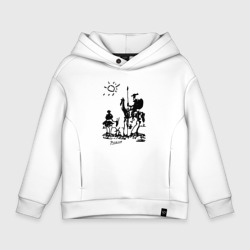 Детское худи Oversize хлопок Дон Кихот и Санчо Панса Пикассо