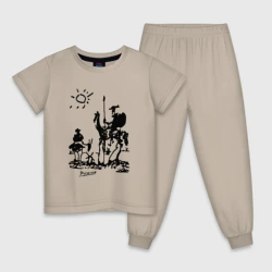 Детская пижама хлопок Дон Кихот и Санчо Панса Пикассо