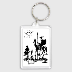 Брелок прямоугольный 35*50 Дон Кихот и Санчо Панса Пикассо