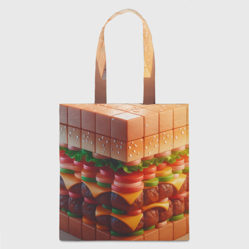 Шоппер 3D Гамбургер в кубе - фото 2