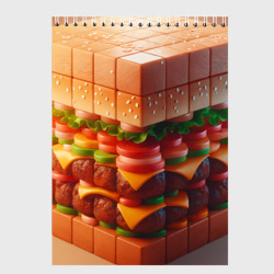 Скетчбук Гамбургер в кубе