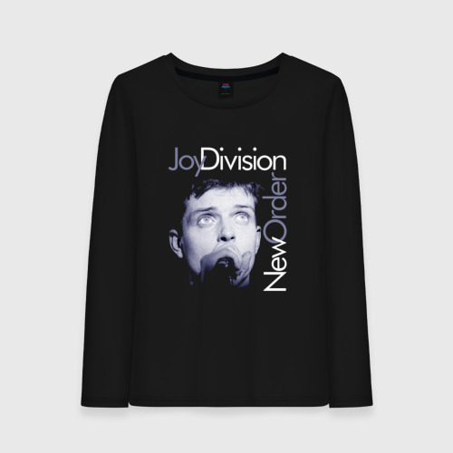 Женский лонгслив хлопок Joy Division - Ian Curtis , цвет черный