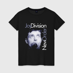 Женская футболка хлопок Joy Division - Ian Curtis 