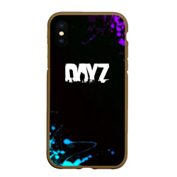 Чехол для iPhone XS Max матовый Dayz неоновые краски