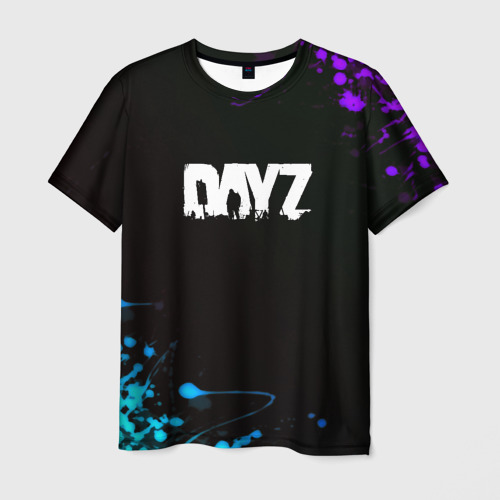 Мужская футболка 3D Dayz неоновые краски, цвет 3D печать