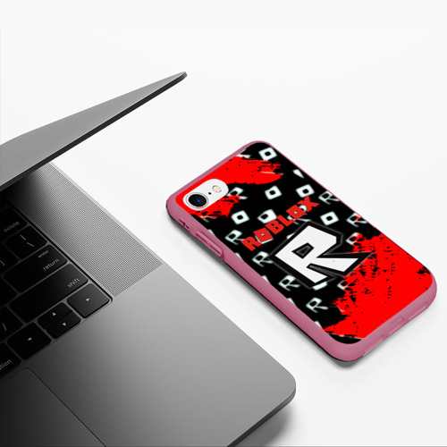 Чехол для iPhone 7/8 матовый с принтом Роблокс текстура, фото #5