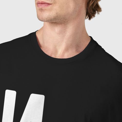 Мужская футболка хлопок Игорь мужчина с очень большой буквы, цвет черный - фото 6