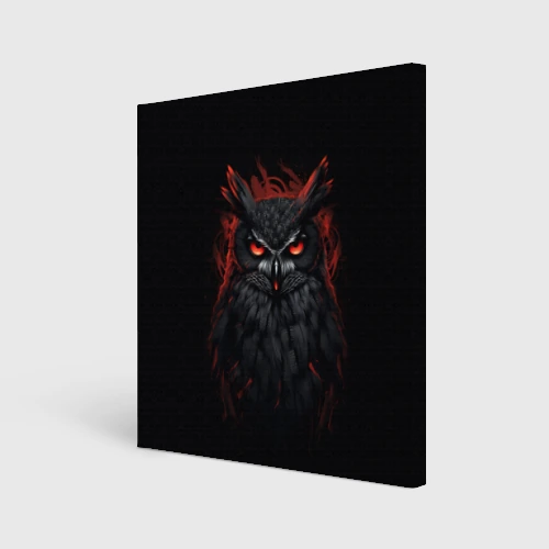 Холст квадратный Evil owl