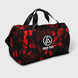 Сумка спортивная 3D Linkin park краски текстуры