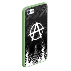 Чехол для iPhone 5/5S матовый Anarchy winter gray - фото 2