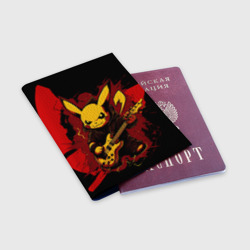 Обложка для паспорта матовая кожа Устрашаюший покемон с гитарой - фото 2