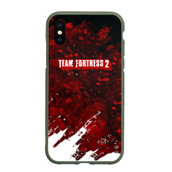 Чехол для iPhone XS Max матовый Team Fortress 2 текстура гейм