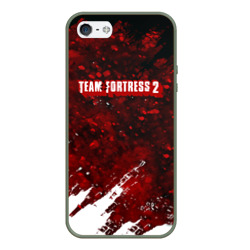 Чехол для iPhone 5/5S матовый Team Fortress 2 текстура гейм