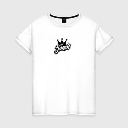 Jimin k-stars – Женская футболка хлопок с принтом купить со скидкой в -20%