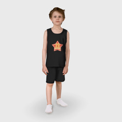 Детская пижама с шортами хлопок 23 февраля со звездой - фото 2