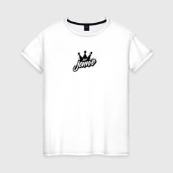 Jennie k-stars – Женская футболка хлопок с принтом купить со скидкой в -20%