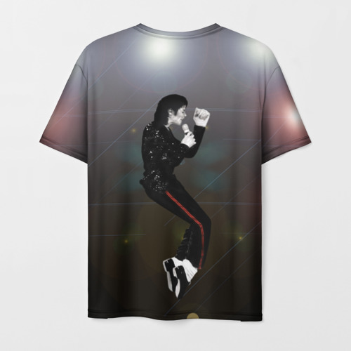 Мужская футболка 3D Michael Jackson в прыжке, цвет 3D печать - фото 2