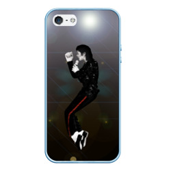 Чехол для iPhone 5/5S матовый Michael Jackson в прыжке