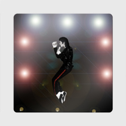 Магнит виниловый Квадрат Michael Jackson в прыжке