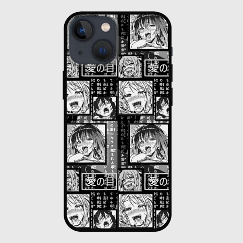 Чехол для iPhone 13 mini Ahegao cartoon