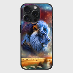 Чехол силиконовый для Apple iPhone 15 Pro Мax матовый Небесный лев для пары львице