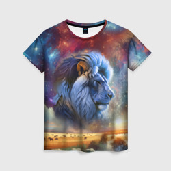 Женская футболка 3D Небесный лев