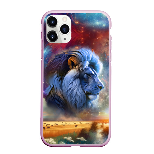 Чехол для iPhone 11 Pro матовый с принтом Небесный лев, вид спереди #2