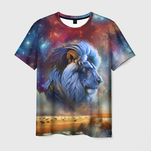 Мужская футболка 3D Небесный лев, цвет 3D печать