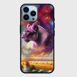 Чехол для iPhone 14 Pro Max Небесная львица в пару льву