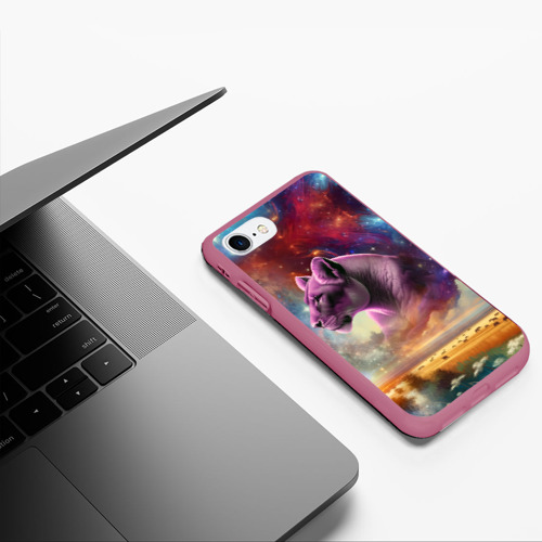 Чехол для iPhone 7/8 матовый с принтом Небесный львица, фото #5