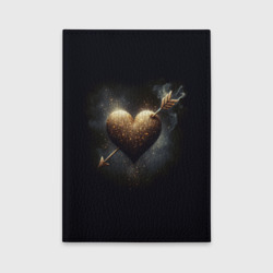 Обложка для автодокументов Золотое сердце - стрела