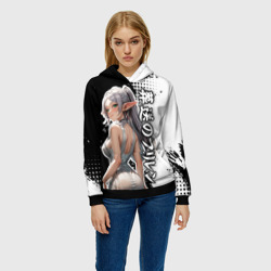 Женская толстовка 3D Фрирен - в белой ночнушке - фото 2