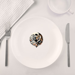 Набор: тарелка + кружка Тигры - Инь янь - фото 2