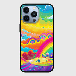 Чехол для iPhone 13 Pro Мир радуги и ярких красок