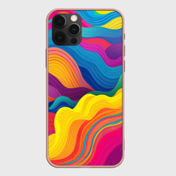 Волны из яркой радуги – Чехол для iPhone 12 Pro Max с принтом купить