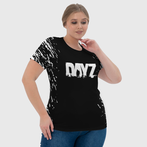 Женская футболка 3D Dayz краски текстура, цвет 3D печать - фото 6