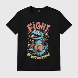 Мужская футболка хлопок Fight Dark