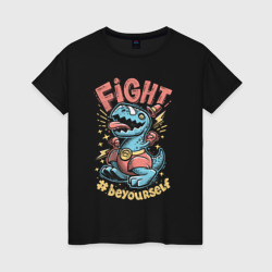Женская футболка хлопок Fight Dark