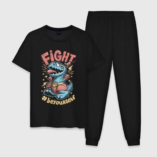 Мужская пижама хлопок Fight Dark