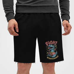 Мужские трикотажные шорты футер хлопок Fight Dark - фото 2