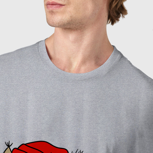 Мужская футболка хлопок с принтом Сова на катке, фото #4